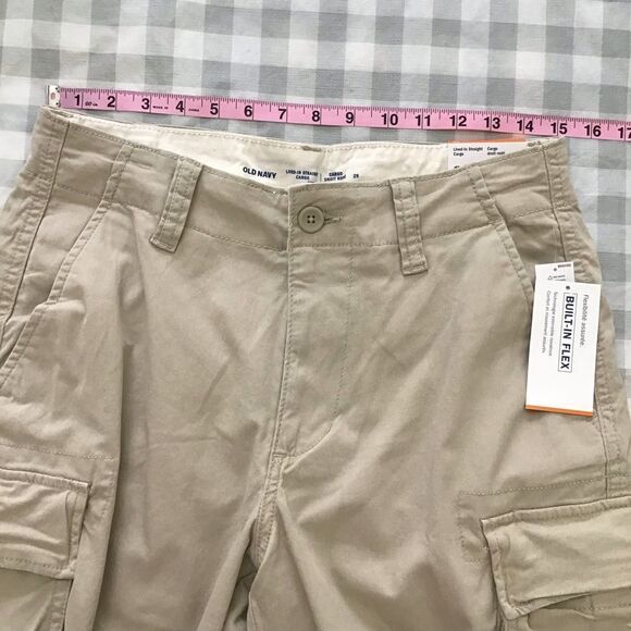 NWT Men cargo shorts Cargo Old Navy safari cotton spandex elastane 29 resort - Picture 7 of 9